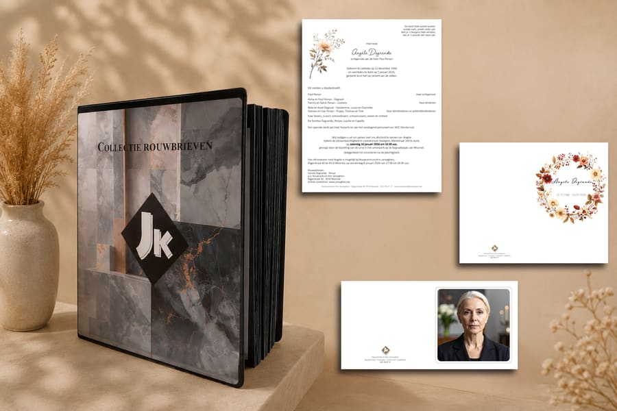 Een overzicht van rouwdrukwerk