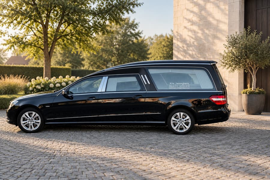 Een rouwwagen van het rouwcentrum
